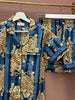 Cotton Pyjama Shorts Set - Blue Tiger - Hauslife