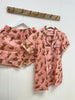 Cotton Pyjama Shorts Set - Pink Tigers - Hauslife