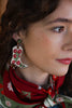 CREAM COWGIRL BOOT BEADED EARRINGS - Hauslife