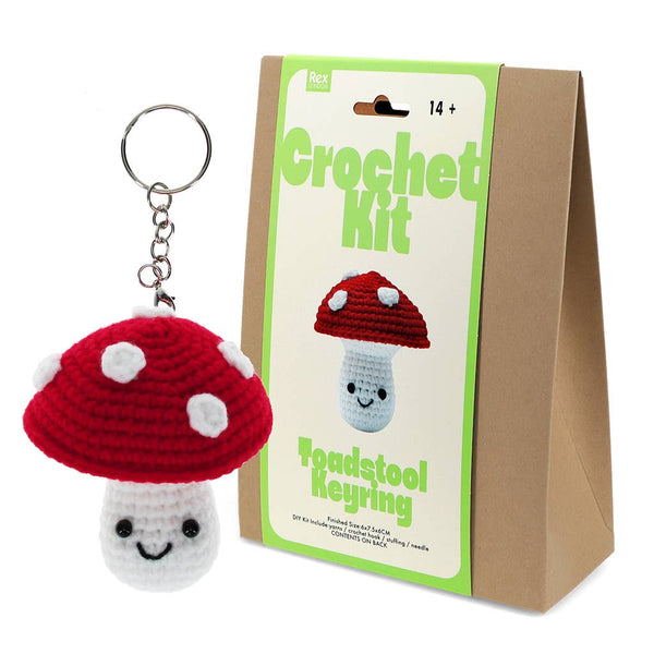 Crochet Keyring Kit - Mushroom - Hauslife