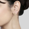 Cubic Zirconia Bar Stud Earrings - Hauslife