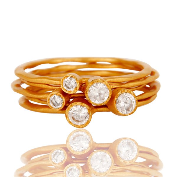 Cube Stackable Rings Cubic Zirconia Stacking Rings β Hauslife