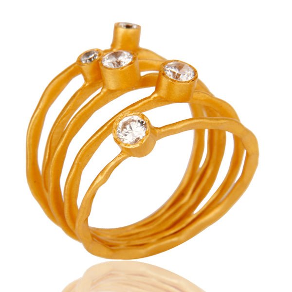 Cube Stackable Rings Cubic Zirconia Stacking Rings β Hauslife