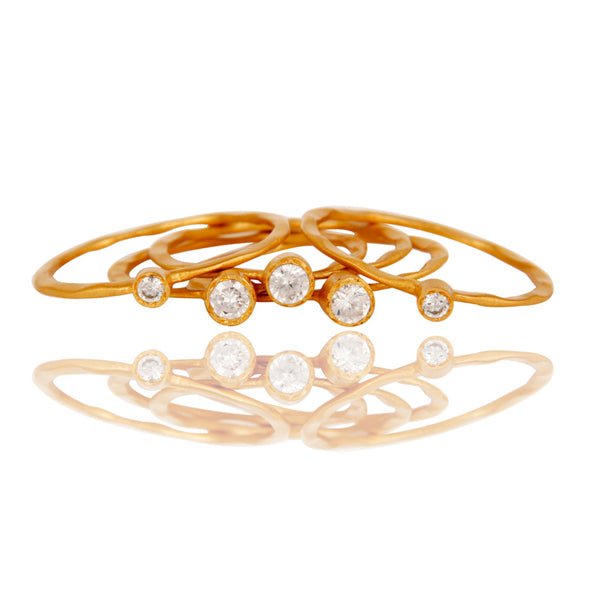 Cube Stackable Rings Cubic Zirconia Stacking Rings β Hauslife