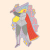 Slay Fantasy Girl Glitter Sticker