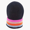 Delta Black Rainbow Stripe Beanie Hat - Hauslife