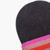 Delta Black Rainbow Stripe Beanie Hat - Hauslife