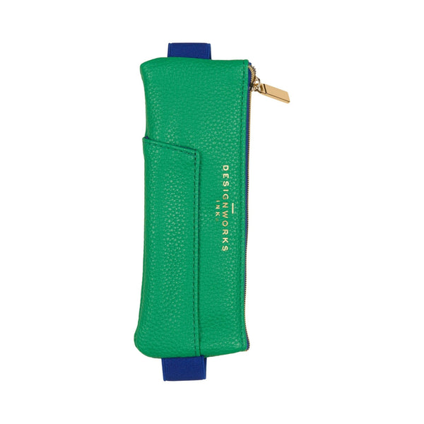 Designworks Ink Pen Pouch - Bright Green + Navy - Hauslife