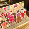 Dog in Pink Bath Hat Vinyl Sticker - Hauslife