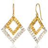 Double Gold & Silver Drop Earrings - Hauslife