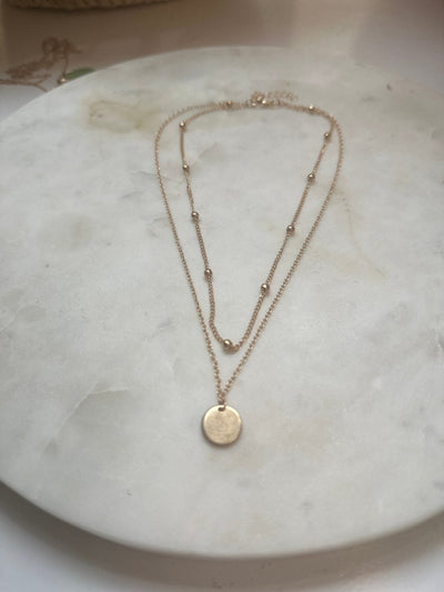 Double Layer Coin Necklace - Hauslife