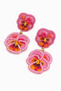 Double Pansy Beaded Earrings - Hauslife