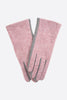 Dusty Pink Light Grey Two Tone Gloves - Hauslife