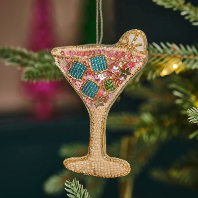 Embellished Pink Cocktail Tree Decoration - Hauslife