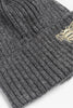 Embroidered Bee Pom Pom Hat Grey - Hauslife