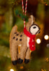 Embroidered Felt Reindeer Decoration - Hauslife