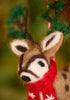 Embroidered Felt Reindeer Decoration - Hauslife