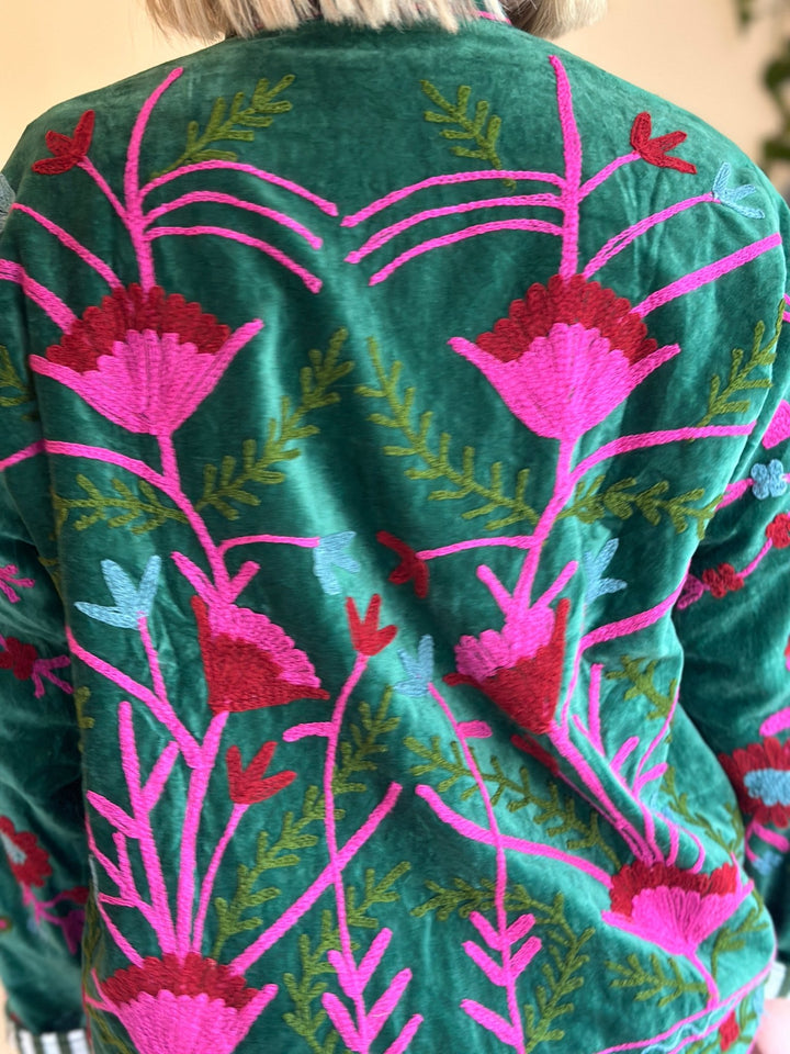 Embroidered Velvet Jacket - Hauslife