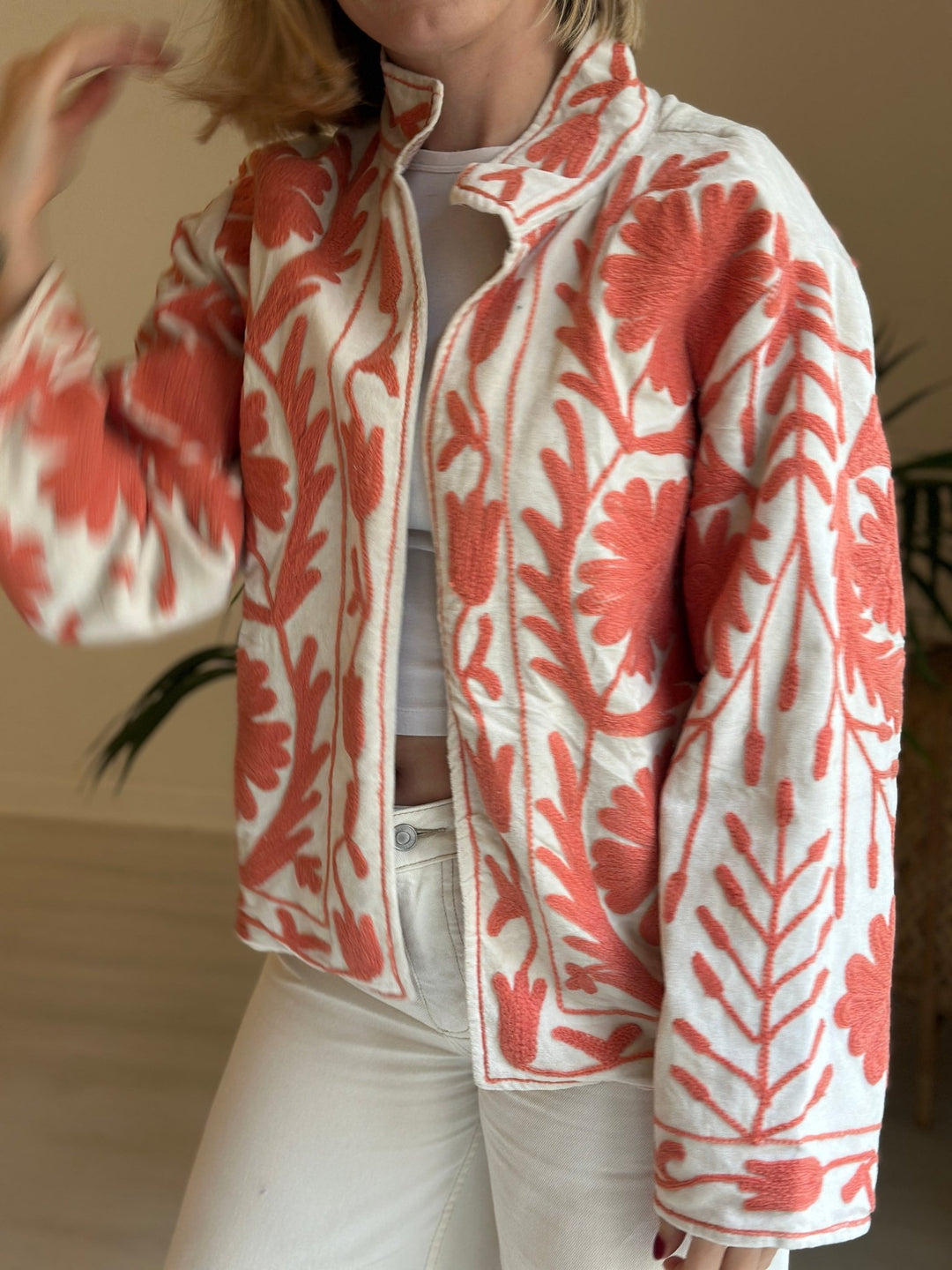 Embroidered Velvet Jacket - Hauslife