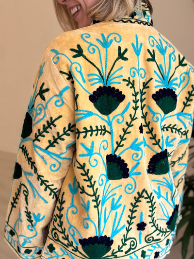 Embroidered Velvet Jacket - Hauslife