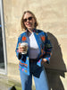 Embroidered Velvet Suzani Jacket - Blue with Palm - Hauslife