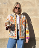Embroidered Velvet Suzani Jacket - Blush Pink Flowers - Hauslife