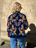 Embroidered Velvet Suzani Jacket - Navy Butterfly - Hauslife