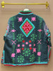 Embroidered Velvet Suzani Jacket - Navy Flower Chains - Hauslife
