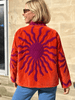 Embroidered Velvet Suzani Jacket - Orange Sunburst - Hauslife