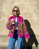 Embroidered Velvet Suzani Jacket - Pink Tiger - Hauslife