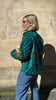 Embroidered Velvet Suzani Jacket - Teal Evil Eye - Hauslife