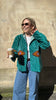 Embroidered Velvet Suzani Jacket - Teal Evil Eye - Hauslife