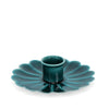 Enamel Flat Flower Candle Holder - Blue - Hauslife