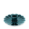 Enamel Flat Flower Candle Holder - Blue - Hauslife