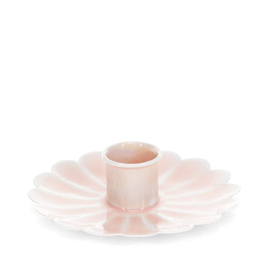 Enamel Flat Flower Candle Holder - Pink - Hauslife