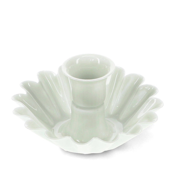 Enamel Flower Candle Holder - Light Grey - Hauslife