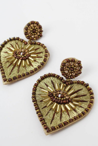 'Eye Love You' Gold Earrings - Hauslife