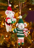 Felt Mouse Santa Elf Decoration
