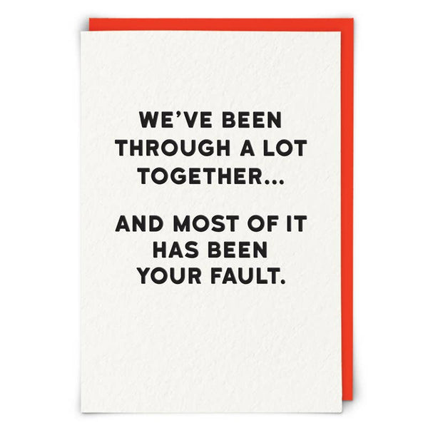 Fault Greetings Card - Hauslife