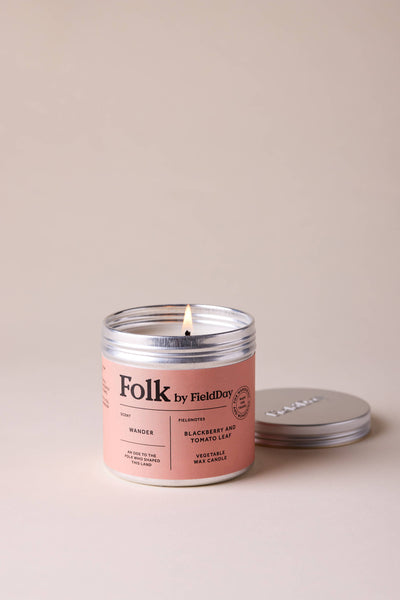 Wander Vegetable Wax Folk Tin Candle