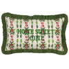 Feeoni Home Sweet Home Embroidered Cushion Green - Hauslife