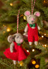 Felt Christmas Mice Decorations - Hauslife