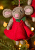 Felt Christmas Mice Decorations - Hauslife