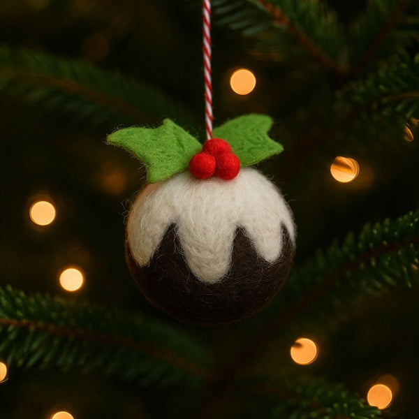 Felt Hanging Decoration - Christmas Pudding - Hauslife