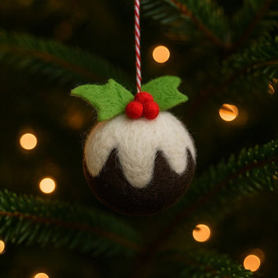 Felt Hanging Decoration - Christmas Pudding - Hauslife