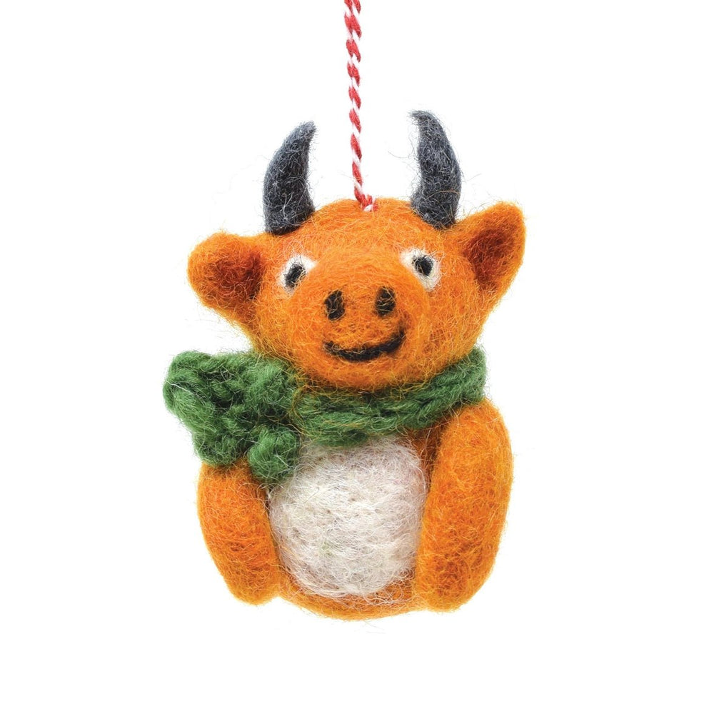 Felt Hanging Decoration - Highland Cow - Hauslife