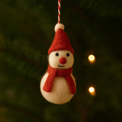 Felt Hanging Decoration - Snowman - Hauslife