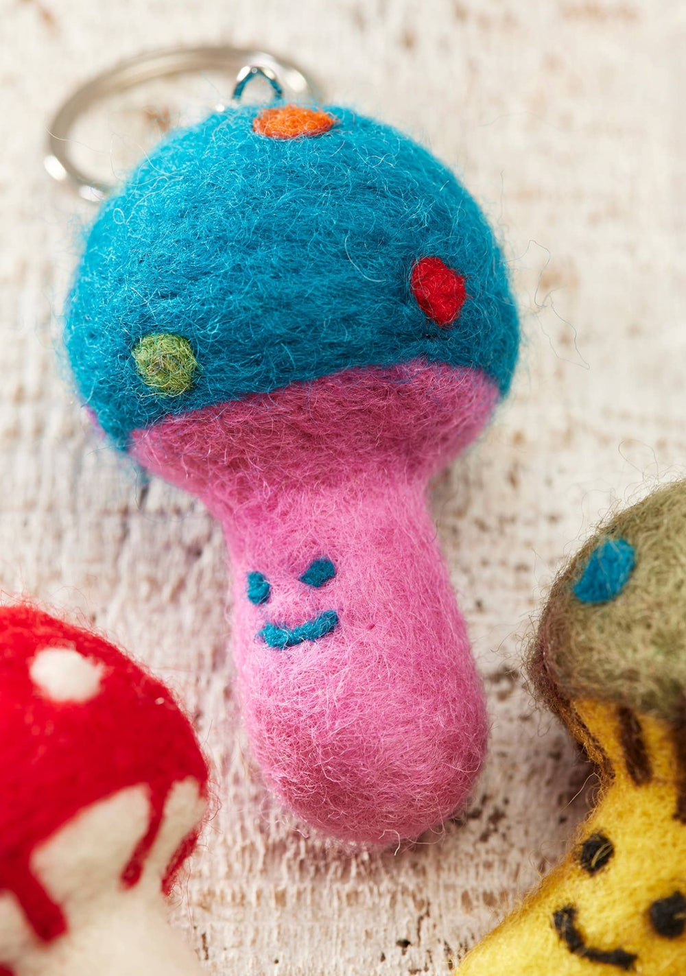 Felt Mushroom Keyring - Hauslife