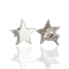 Fine Plain Sterling Silver Star Stud Earrings - Hauslife