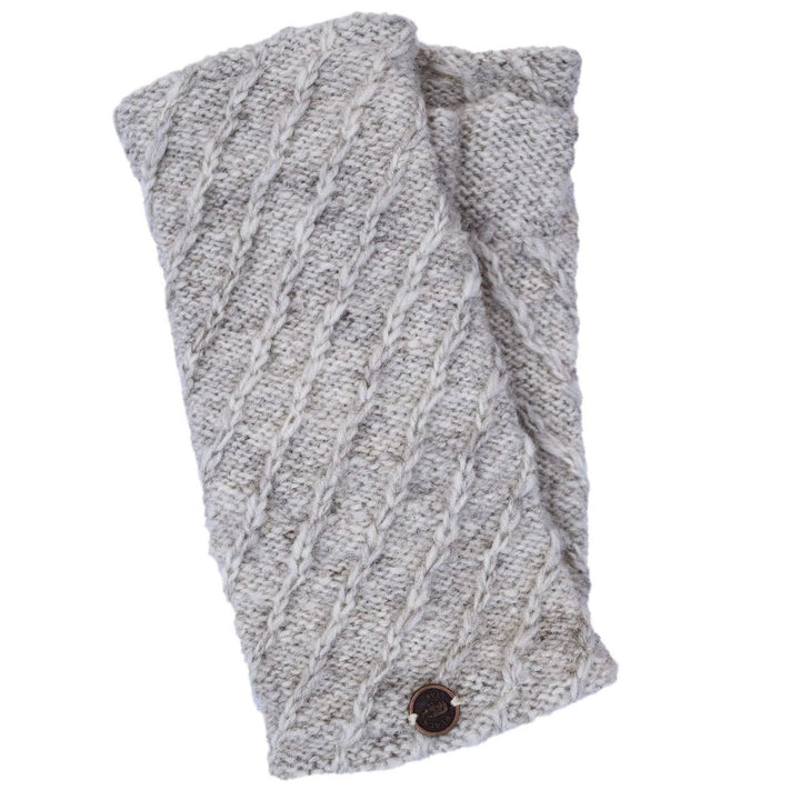 Fleece - Lined Wristwarmers - Diagonal Chain - Hauslife